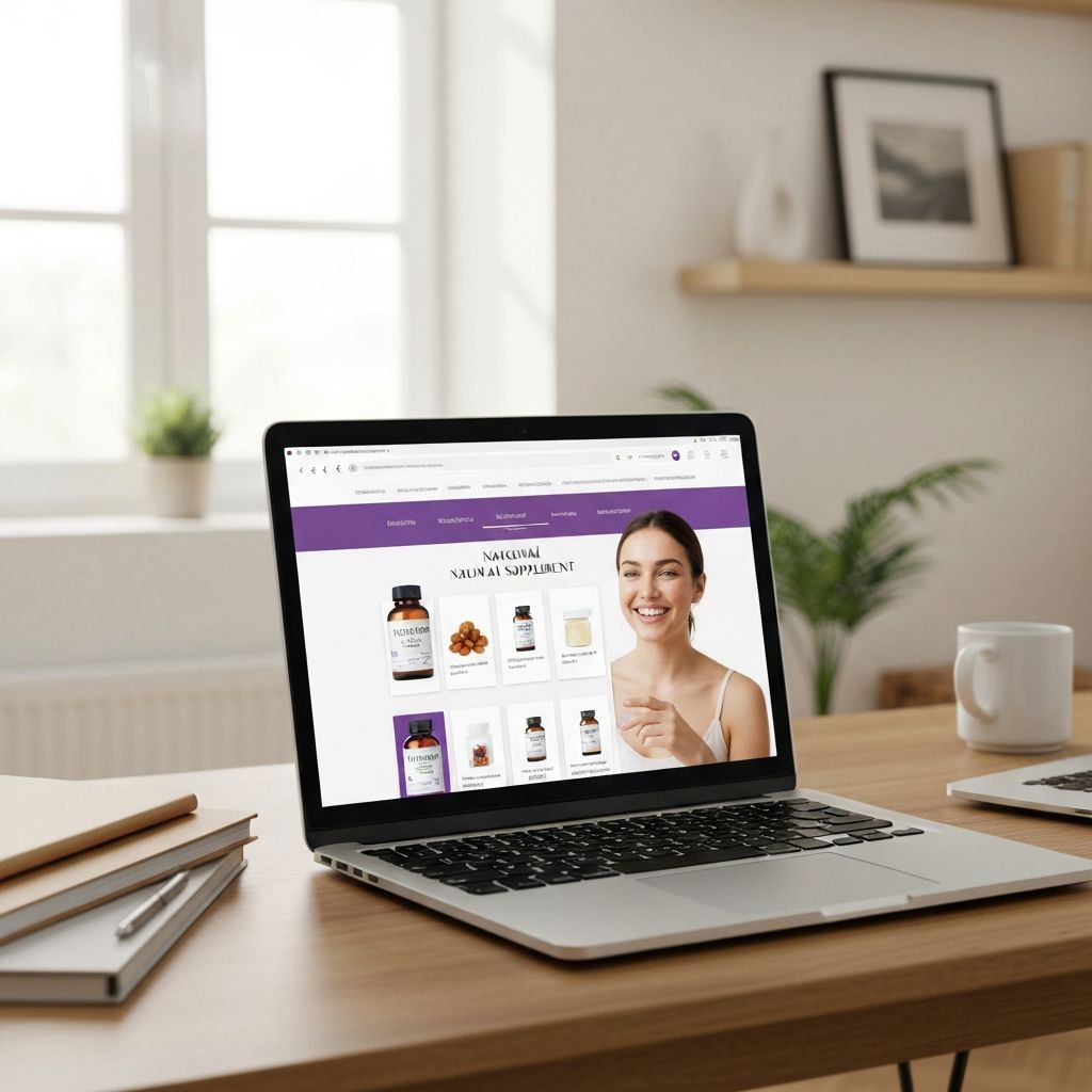 Online-Shop für natürliche Nahrungsergänzungsmittel